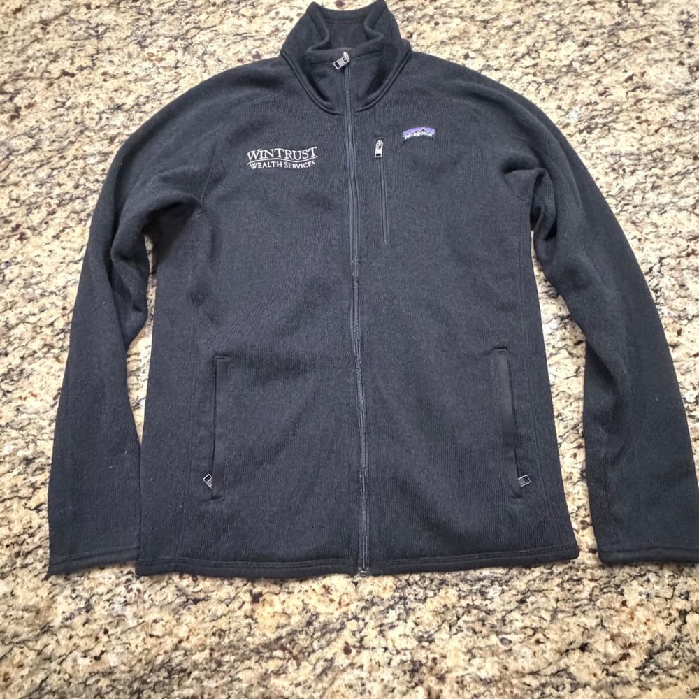 Patagonia Better Sweater Mens Small Black Full Zip Fleece Jacket Wintrust ws